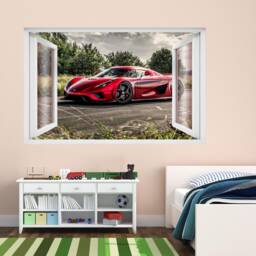 Koenigsegg Supercar Sports Car Wall Sticker Mural Decal Poster Print Art Kids Bedroom Home Decor Cd3 - thumbnail 2