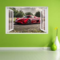 Koenigsegg Supercar Sports Car Wall Sticker Mural Decal Poster Print Art Kids Bedroom Home Decor Cd3 - thumbnail 1