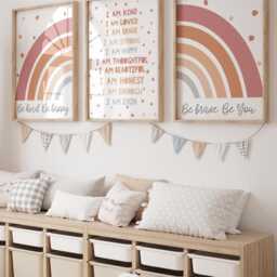 Set Of 3 Girls Bedroom Prints, Positive Affirmation Posters, Motivational Inspirational Wall Art - thumbnail 3