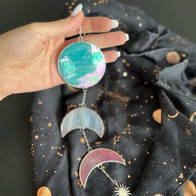 Moon Phase Wall Hanging, Gift For Her - image 1