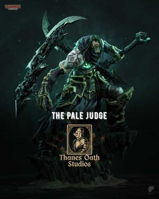 The Pale Judge - Grim Reaper Dark Entity Mythic Horror Death Resin Figure 16K - image 1