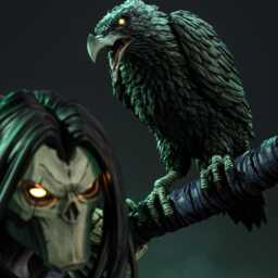 The Pale Judge - Grim Reaper Dark Entity Mythic Horror Death Resin Figure 16K - thumbnail 3