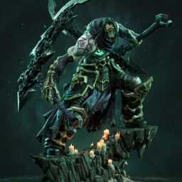 The Pale Judge - Grim Reaper Dark Entity Mythic Horror Death Resin Figure 16K - thumbnail 2