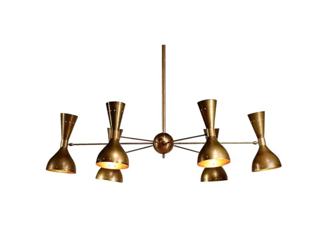 12 Light Mid Century Sputnik Chandelier Diabolo Stilnovo Style , Modern Ceiling Lamp Light Kitchen Dining 6 Arms Inscapes Design - image 1
