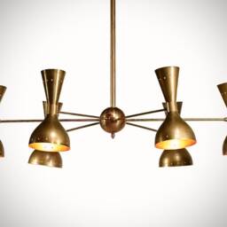 12 Light Mid Century Sputnik Chandelier Diabolo Stilnovo Style , Modern Ceiling Lamp Light Kitchen Dining 6 Arms Inscapes Design - thumbnail 2