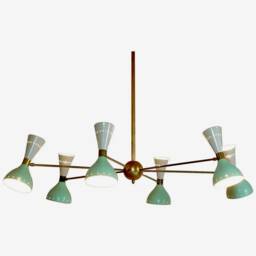 12 Light Mid Century Sputnik Chandelier Diabolo Stilnovo Style , Modern Ceiling Lamp Light Kitchen Dining 6 Arms Inscapes Design - thumbnail 3