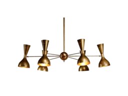 12 Light Mid Century Sputnik Chandelier Diabolo Stilnovo Style , Modern Ceiling Lamp Light Kitchen Dining 6 Arms Inscapes Design - thumbnail 1