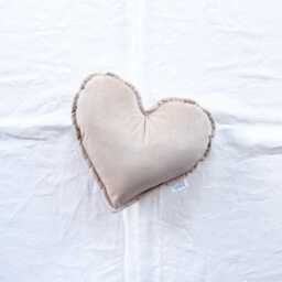 Velvet Heart Shaped Cushion - Soft Velour Decorative Pillow - thumbnail 3