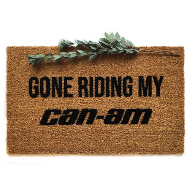 Gone Riding My Can-Am Doormat - Utv Welcome Mat Off-Road Atv Decor Funny Garage Entry Rug Powersports Gift Rider Razor - image 1