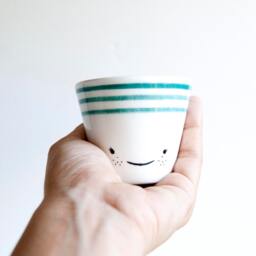 Smile Ceramic Planter For Succulent, Plant Pot Cactus, Ceramics & Pottery Esm - thumbnail 3