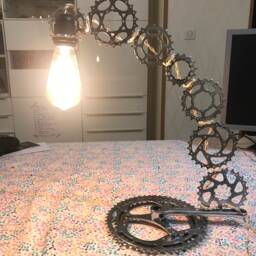 Bicycle Sprocket Desk Lamp - thumbnail 3