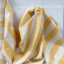 Sale% Alpha Cotton Fabric Yellow Jacquard Stripes By The Meter Nya Nordiska - thumbnail 2