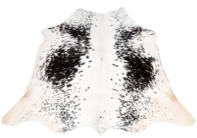 Black & White Cowhide Rug - Natural Home Decor - 40x42 Inches - image 1
