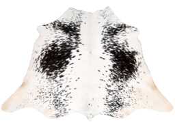 Black & White Cowhide Rug - Natural Home Decor - 40x42 Inches - thumbnail 1