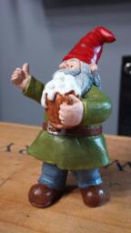 Gnome Statue, Tipsy Gnome, Drunk Mini Garden Decor, Fairy Doors, For Fairy Gardens