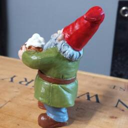 Gnome Statue, Tipsy Gnome, Drunk Mini Garden Decor, Fairy Doors, For Fairy Gardens - thumbnail 3