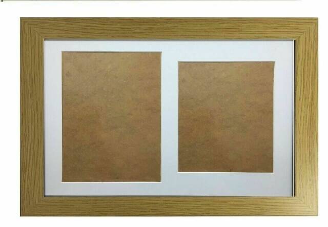 Graduation Double Photo Frame For 1 A4 Certificate & 8x10'' Photograph Oak - image 1