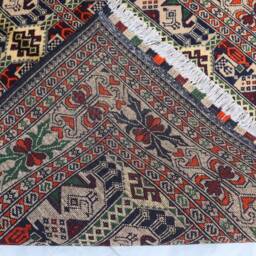 3'4x4'10 Ft. Handmade Afghan Rug - Fine Hand-Knotted Natural Dyes Ala Bakhmal Bukhara Beige Bedroom Rug, 3x5 Oriental - thumbnail 4