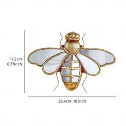 Handcrafted Gold Resin Bee Wall Decor - Insect Ornament For Home, Crafts & Displays - Nature-Inspired Decorative Supply, Bee Day Event - thumbnail 3