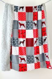 Youth Blanket, Adult Blanket German Shorthair Pointer, Faux Fur Minky Dream Gsp, Dog Large