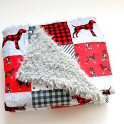 Youth Blanket, Adult Blanket German Shorthair Pointer, Faux Fur Minky Dream Gsp, Dog Large - thumbnail 3