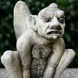 Gothic Monster Statue Concrete Guardian Gargoyle Sculpture Cement Animal Decoration Handmade Art Front Door Ornament Lover Gift - thumbnail 3