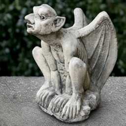 Gothic Monster Statue Concrete Guardian Gargoyle Sculpture Cement Animal Decoration Handmade Art Front Door Ornament Lover Gift - thumbnail 2