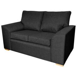 Handmade Dallas Two Seater Sofa Modern Minimalist Charcoal Couch, British Made - thumbnail 2