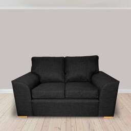 Handmade Dallas Two Seater Sofa Modern Minimalist Charcoal Couch, British Made - thumbnail 1