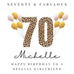 Personalised Girlfriend 70Th Birthday Candle Gift Hamper Prints W - thumbnail 4