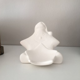 Ready To Ship, Ceramic Star Bisque, Candle Holder, Ready To Paint, Winter Decor, Home Fireplace Christmas Gift, Toys