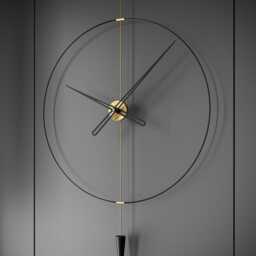 Modern Luxury Pendulum Wall Clock - Plus, Silent German Movement, Statement Decor - thumbnail 2