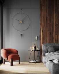 Modern Luxury Pendulum Wall Clock - Plus, Silent German Movement, Statement Decor