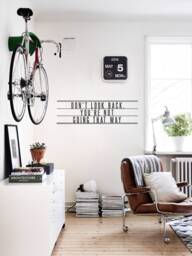 Wall Decal Quote Don't Look Back Typo Saying Wall Sticker, Motivational in Cinema Arthouse Style, Inspirational Motivation - thumbnail 1