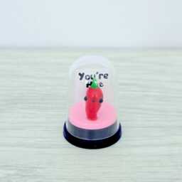 Handmade Kawaii Pepper Dome Ornament - You're Hot Polymer Clay Gift - thumbnail 3