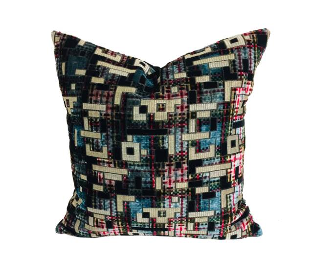 Designers Guild - Marquina Delft Stunning Luxury Designer Velvet Cushion Cover Throw Pillow Home Decor