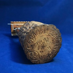 "Unique Hand Carved Wooden Figurine ""Crocodile Tears" - thumbnail 3