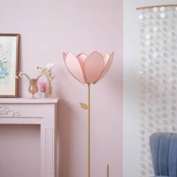 Floor Lamp & Flower Lampshade - Double Blush - thumbnail 3