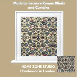 Roman Blinds /Bespoke Custom - Made To Measure/Ecru Rug Printed Fabric - thumbnail 3