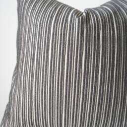 Black Striped Pillow Cover - thumbnail 2