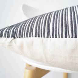 Black Striped Pillow Cover - thumbnail 4