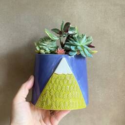 Handmade To Order Ceramic Mountain Planter - thumbnail 3