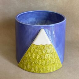 Handmade To Order Ceramic Mountain Planter - thumbnail 2