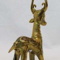 Deer Dhokra Brass Animal Sculpture, Statue, Alloy, Dhokra, Table Decor Curio, Artifact.tribal Art, Indian Art, Figurine, Indian Tribal Art - thumbnail 4