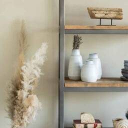 Reclaimed Scaffold Board Shelving Unit Rustic Industrial Bookcase - thumbnail 2