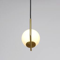 Geometric Pendant Lamp Brushed Brass Modern Ceiling Light - Cevian Mini By Balance Lamp - thumbnail 3
