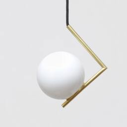Geometric Pendant Lamp Brushed Brass Modern Ceiling Light - Cevian Mini By Balance Lamp