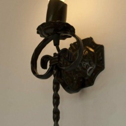Wrought Iron Wall Sconce Gothic Medieval Light Fixture - thumbnail 3