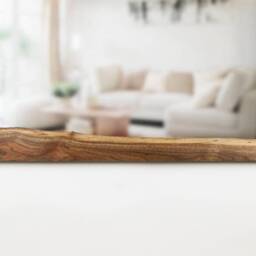 Live Edge Mirror, Walnut Wood - thumbnail 4