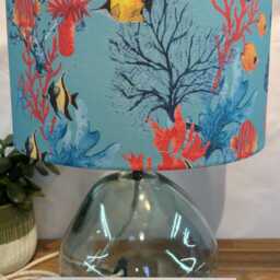 Coastal Fish Lampshade Handmade Nautical Drum Shade - thumbnail 3